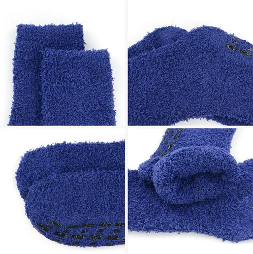 Vista 5 de Century Star Antideslizante Atlético de Felpa agarre de pantufla Calcetines Mujeres Yoga Pilates Suave Caliente Acogedor Calcetines