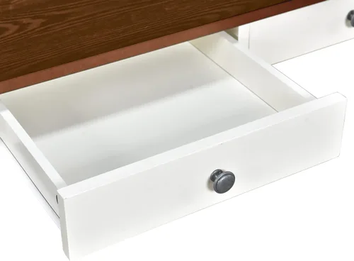 Vista 120 de Juego de mesa de comedor vintage de 6 piezas, juego de mesa de comedor de cocina de madera maciza con 4 sillas ergonómicas acolchadas y banco, mesa