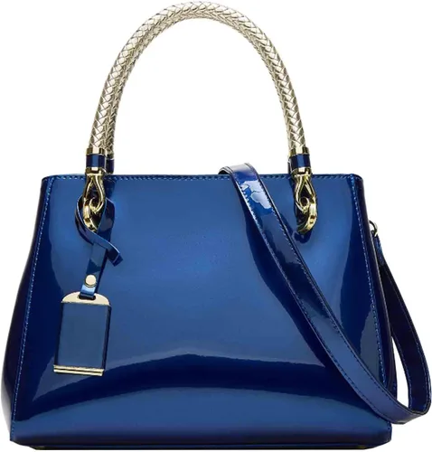 Vista 8 de Bolso elegante para mujer y bolso con asa superior, bolso de hombro de charol