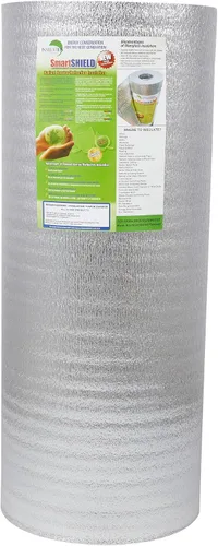 Vista 10 de SmartSHIELD - Rollo de aislamiento reflectante de 1/4 pulgadas, 16 x 50 pies, barrera radiante con núcleo de espuma, aislamiento térmico - LÁMINA