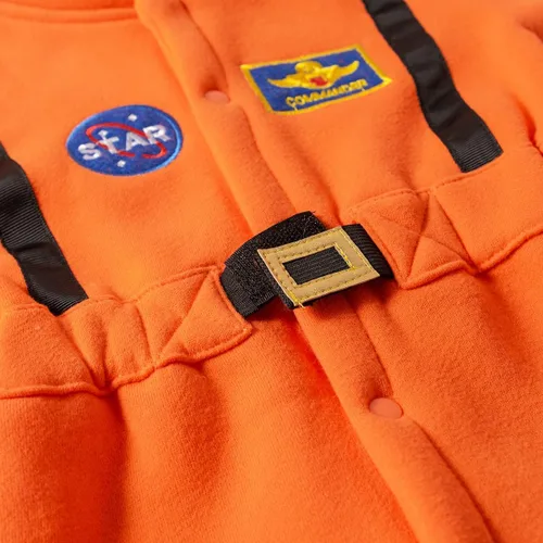Vista 5 de LXKIKMM Disfraz de astronauta para bebé, traje espacial para fiesta de cosplay, overol de Halloween