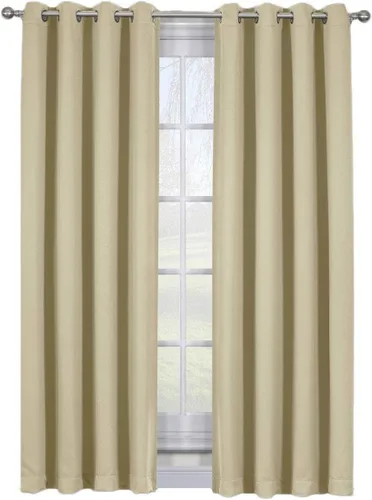 Vista 15 de Royal Bedding Ava - Cortina opaca con ojales superiores, panel de cortina opaca de triple tejido, cortina con lazo, panel individual, 46 pulgadas