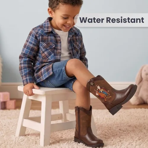 Vista 5 de Disney Pixar Toy Story Woody - Botas vaqueras para niños pequeños