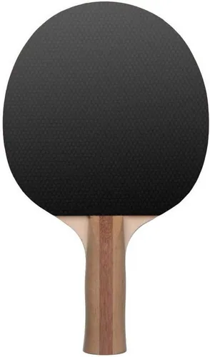 Vista 2 de Pala de ping pong con diseño de piña, raqueta de tenis de mesa prémium de 5 capas (negro en la parte trasera)