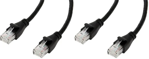Vista 14 de Amazon Basics - Cable de conexión Ethernet RJ45 Cat 6, velocidad de transferencia de 1 Gpbs, conectores chapados en oro, 3 pies para PC, TV
