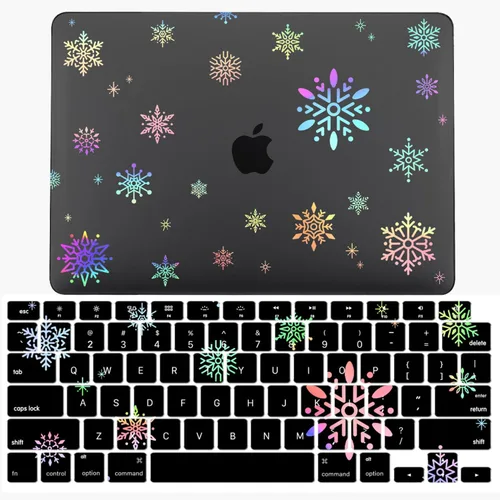 Vista 20 de IVY Funda para MacBook Old Air 13 2010-2017 Modelo A1369 A1466 Carcasa rígida para portátil [Flash Negro Transparente] [Cubierta de teclado] - LT11