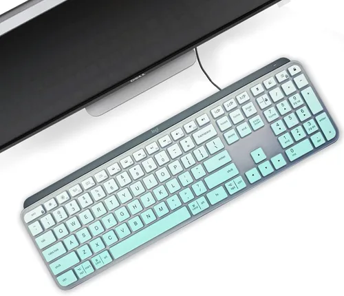 Vista 6 de Protector de teclado de silicona ultra fino de alta calidad, compatible con Logitech Craft, funda de teclado para teclado Logitech MX Keys Advanced