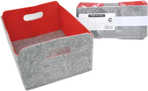 Vista 18 de Welaxy Cestas de almacenamiento plegables de fieltro, cubos de almacenamiento para estantes, caja de fieltro para niños, juguetes, revistas, libros