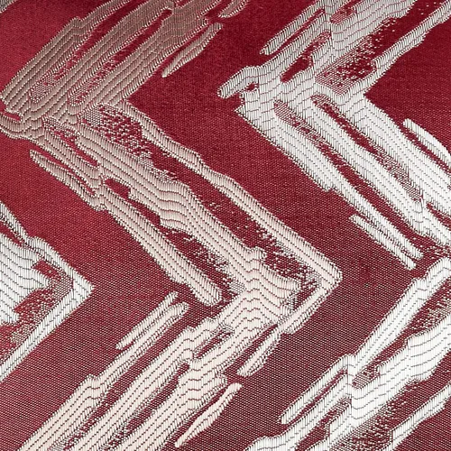 Vista 5 de Violet Linen Fantasy Modern Zig Zag Chevron - Almohada decorativa de poliéster jacquard, 18 x 18 pulgadas, color burdeos Borgoña