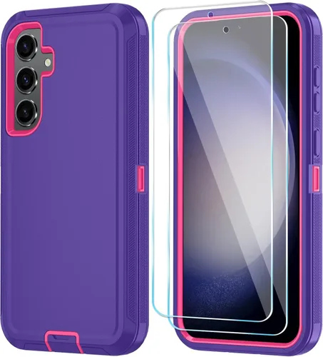 Vista 41 de ONOLA Funda para teléfono Samsung Galaxy S24 FE con protector de pantalla HD, funda para teléfono de servicio pesado resistente a golpes y caídas