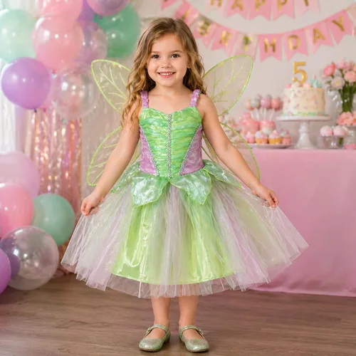 Vista 4 de Petitebella - Vestido de disfraz de hada 1-10 años