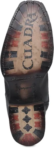 Vista 3 de Cuadra Botas Western de cuero genuino para hombre Oxford gris 1J3HTC