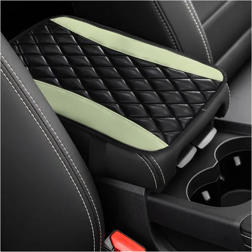 Vista 16 de Dickno Cojín para Consola Central de Automóvil, Funda Universal de Cuero Impermeable para Caja de Asiento de Reposabrazos, Cómodo Protector