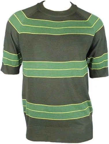 Vista 3 de OEM Kurt Sweater Cobain - Disfraz de camisa a rayas verdes