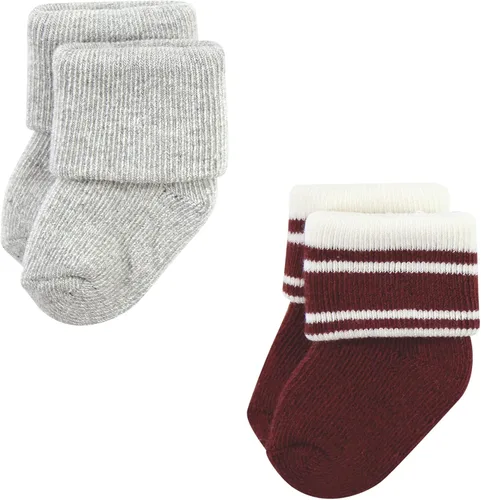 Vista 4 de Hudson Baby - Calcetines de algodón para recién nacidos y Terry para bebé niña