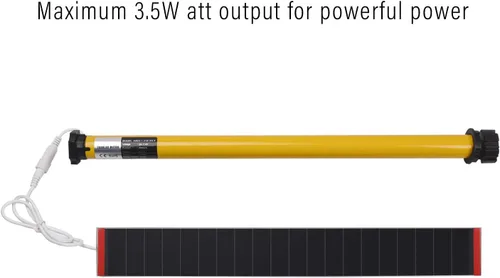 Vista 5 de Cargador de panel solar de 8.4 V para persianas enrollables motorizadas, fuente de alimentación solar de alta eficiencia de 3.5 W/11 W