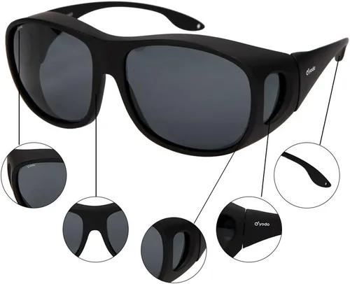 Vista 4 de yodo Gafas de sol ajustadas con lentes polarizadas para hombres y mujeres