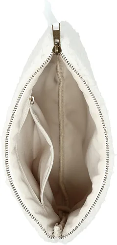 Vista 6 de Pavilion Gift Company Bolsa de maquillaje para mujer, blanco, marrón, 8" x 10", Blanco, marrón, Bolsa de maquillaje