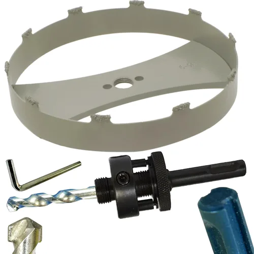 Vista 12 de Kit de extensión y eje de sierra perforadora de 7/16 pulgadas: 2 ejes hexagonales de 1/2 pulgadas y extensión de 12 pulgadas para sierras