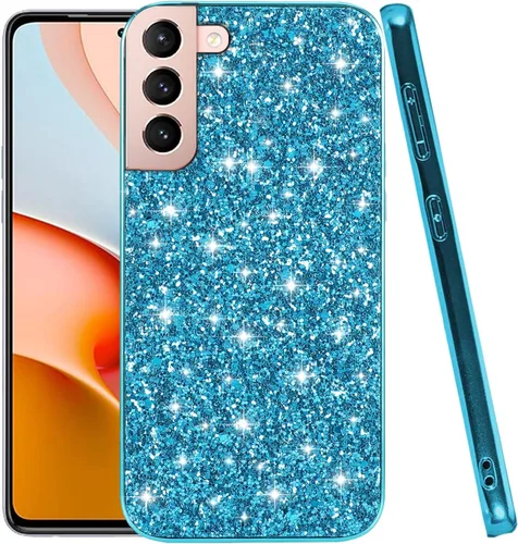 Vista 12 de Funda compatible con Samsung S21 Plus con purpurina a prueba de golpes, para Samsung Galaxy S21 Plus, funda protectora delgada de TPU suave