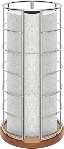 Vista 14 de NearMoon soporte organizador de papel higiénico, soporte independiente para 3 rollos de almacenamiento de tisú, accesorio de baño de metal, soporte