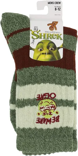 Vista 5 de Bioworld Shrek Beware Ogre - Calcetines deportivos para hombre, Multi colorido