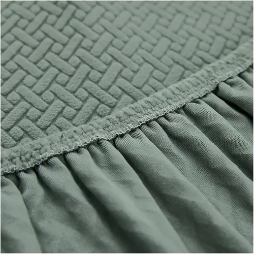 Vista 4 de Funda para silla, 4/6 unidades, de terciopelo, elástica, para comedor, funda para silla para el hogar (T1-01, 4 piezas)