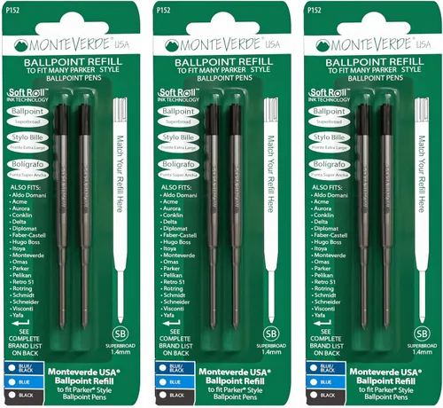 Vista 4 de Monteverde Ballpoint Refill to Fit Parker Ballpoint Pens (P15)