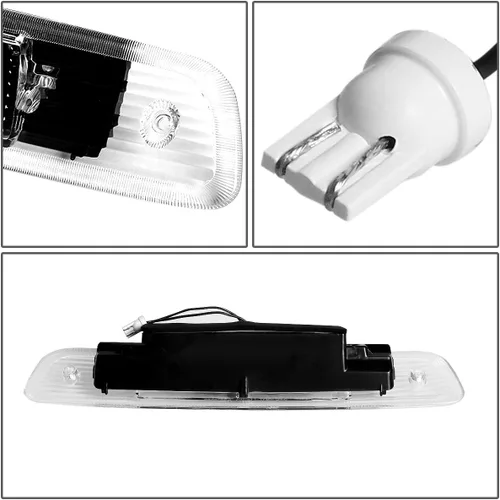 Vista 4 de DNA Motoring 3BL-TH01-LED-BK Luz de freno trasera de montaje alto LED con carcasa negra [Compatible con Highlander 01-03] Negro