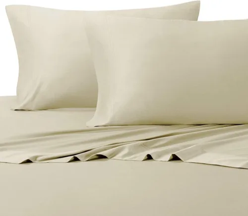 Vista 21 de Juego de sábanas sedosas y suaves de bambú-algodón híbrido, sábanas de cama 100 % de bambú-algodón.