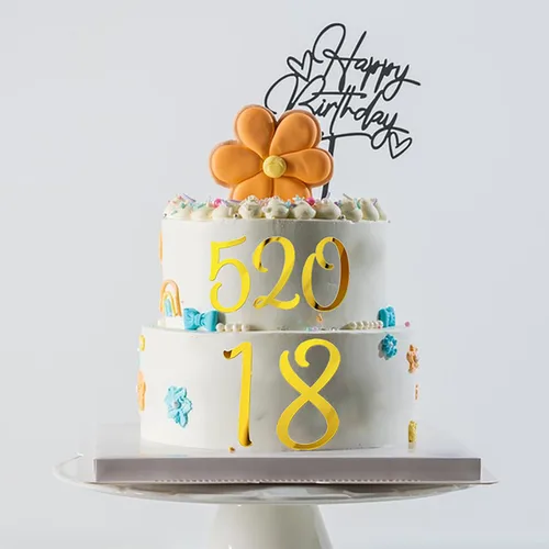 Vista 4 de Decoración de acrílico grande con números para tartas de 3.5 pulgadas, números 0-9, decoración de pastel de cumpleaños, decoración de cupcakes