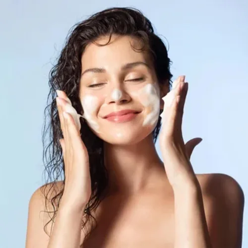 Vista 4 de Limpiador facial espumoso, suave y diario para todo tipo de piel, para mañana y noche, limpiador facial espumoso