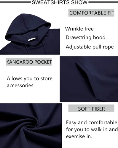 Vista 5 de COOFANDY Conjunto deportivo de 2 piezas para hombre, conjunto deportivo casual con capucha