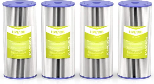 Vista 8 de Cartucho de filtro de agua de 5 micrones para toda la casa, filtros de sedimentos plisados para agua de pozo, repuesto para FXHSC, GXWH40L, GXWH35F