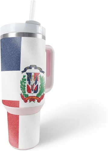 Vista 5 de MightySkins - Vaso con purpurina brillante compatible con Stanley The Quencher H2.0 FlowState de 40 onzas, Crazy Tikis, acabado protector y duradero