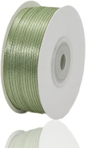 Vista 131 de Cinta beige de 1-1/2 pulgadas x 25 yardas, cinta de satén de tela de color sólido para envolver regalos, manualidades, ramos de novia, coronas