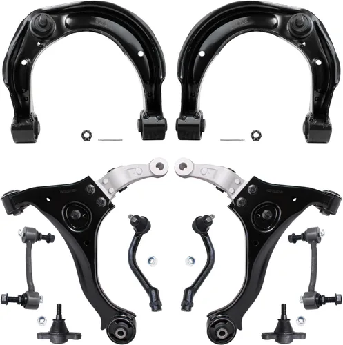 Vista 31 de Detroit Axle - Kit de suspensión delantera de 10 piezas para Jeep 2002-2004
