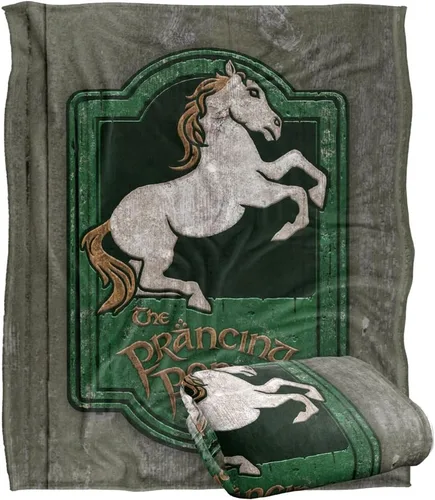 Vista 8 de Manta de The Lord of the Rings de 36 x 58 pulgadas, con signo de posada de dragón verde, tacto sedoso, súper suave