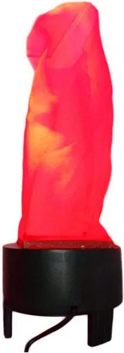 Vista 9 de ele ELEOPTION Luz LED electrónica de efecto simulado de llama de fuego falsa, sin calor base de soporte de llamas artificiales de Halloween, centro