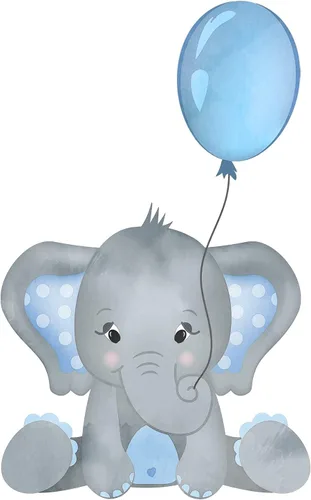 Vista 4 de Juego de 3 impresiones artísticas de acuarela para bebé, niño, elefante, guardería, sin marco, en azul y gris, Dream Big Little One, You Are So Loved