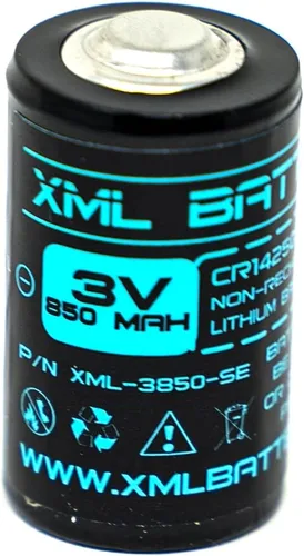 Vista 2 de (5 unidades) 1/2 AA CR14250SET y Siemens MCI2 Celda de litio láser para batería FDK 3V 850mAh CR14250SE Sanyo 1755-BAT CR1/2AA CR14250 CR14250SE