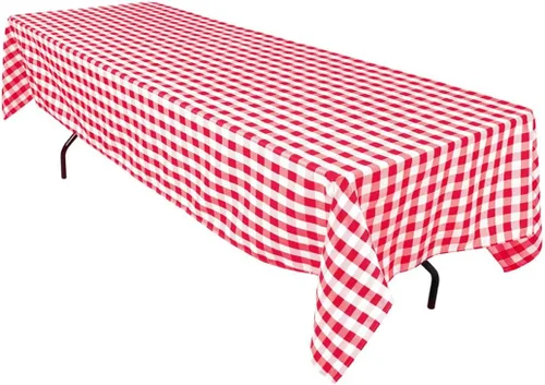 Vista 3 de LinenTablecloth - Mantel cuadrado de poliéster de 54 pulgadas, color blanco y negro