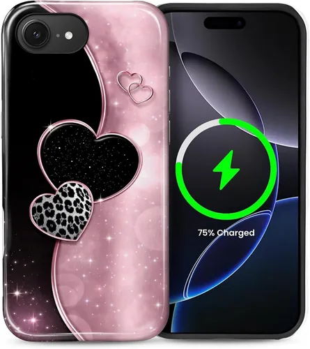 Vista 92 de Funda Compatible con iPhone 13/14 [Compatible con MagSafe] Protección de Doble Capa de Cáscara Dura Híbrida, Funda Magnética Protectora a Prueba