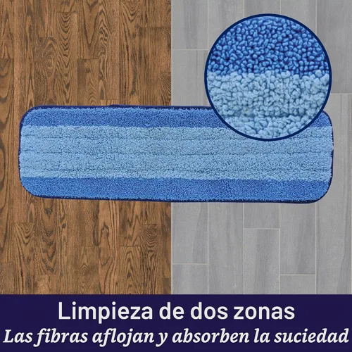 Vista 3 de Bona Almohadilla de limpieza de microfibra para pisos de madera dura