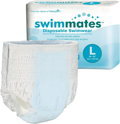 Vista 8 de Swimmates, Braguitas de natación para adultos, con tiras laterales desmontables, unisex, desechables, talla XL para jóvenes