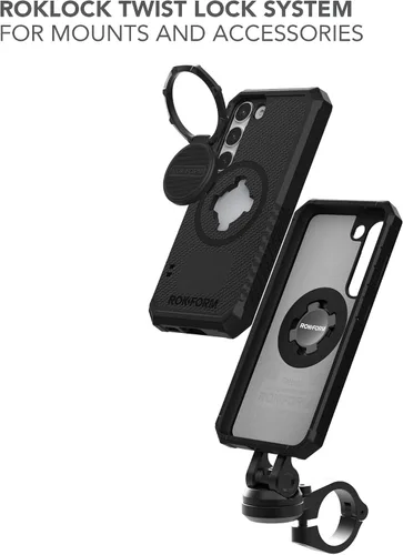 Vista 5 de Rokform - Funda para Galaxy S23, Serie Resistente, Carcasa Magnética con Bloqueo de Giro, Funda Blindada Probada contra Caídas (Negro)