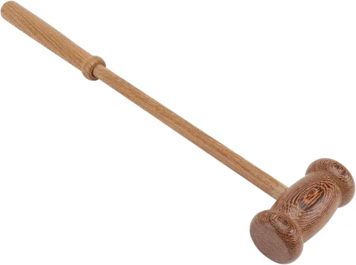 Vista 8 de Beavorty Martillo de masaje de madera, masajeadores manuales de espalda, martillo de golpe corporal, palos de masaje multifuncionales, masajeador