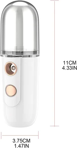 Vista 6 de Hidratador pulverizador nebulizador mujeres instrumentos de belleza hogar USB recargable humidificador cara maquillaje diario herramienta aparato