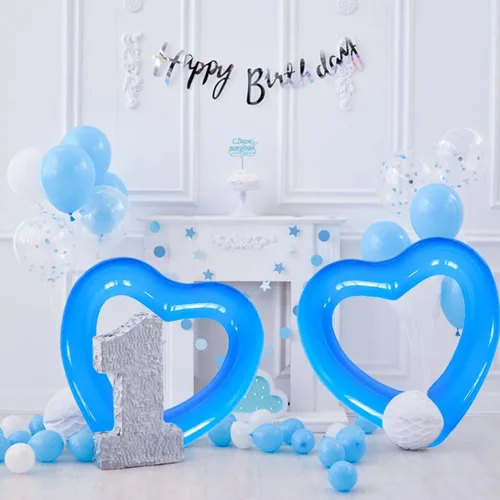 Vista 8 de ZHUYNXIR Tubo flotante de piscina con forma de corazón, diversión en el agua, juguetes de fiesta en la playa para niños, accesorios de diseño