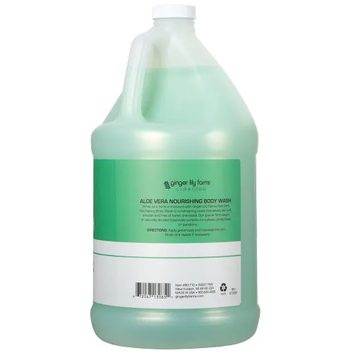 Vista 2 de Ginger Lily Farms Club & Fitness Gel de Ducha Corporal Nutritivo, 100% Vegano y Libre de Crueldad, Gel de Baño y Ducha para Hombres y Mujeres, Aroma